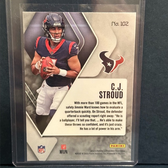 2023 CJ Stroud Panini Phoenix Base Rookie Card - Picture 2 of 2